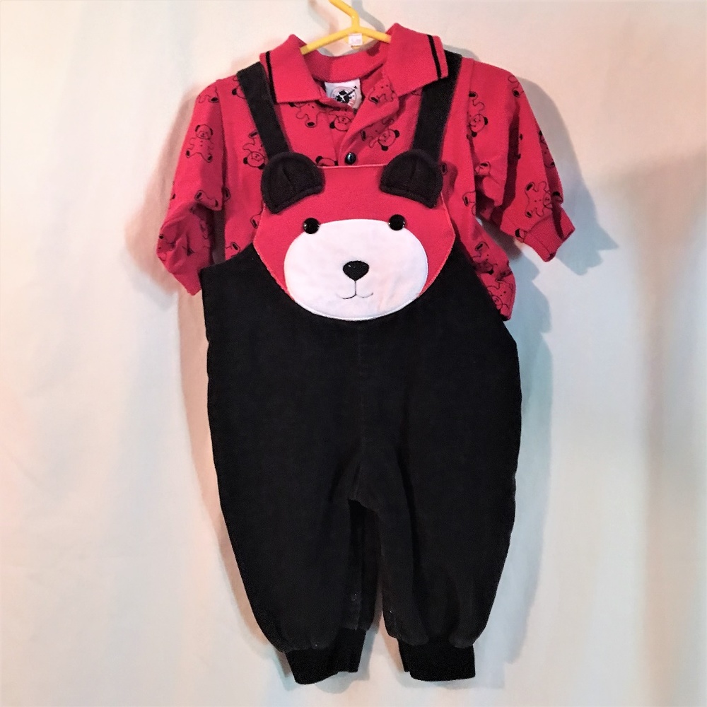 24 Month Good Lad Teddy Overalls & Shirt Set